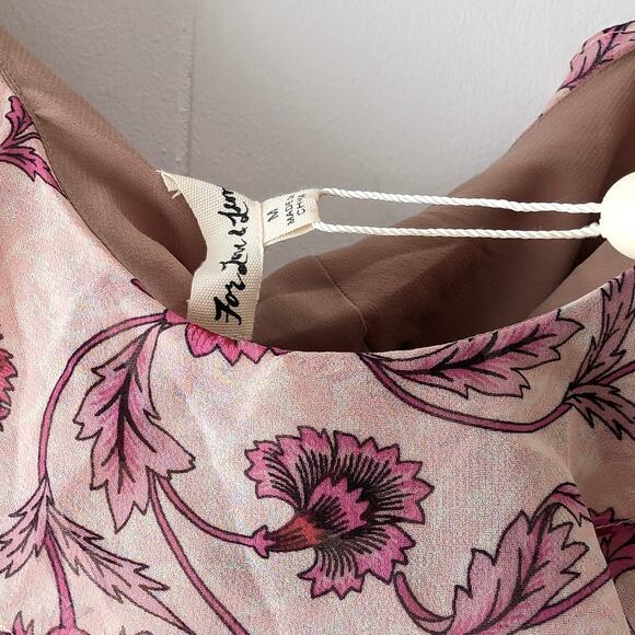 NWT For Love & Lemons Agnes Pink Floral One Shoulder Dress, size M - Picture 5 of 11